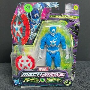 2022 MARVEL Captain America Mech Strike Monster Hunters HasbroNEW